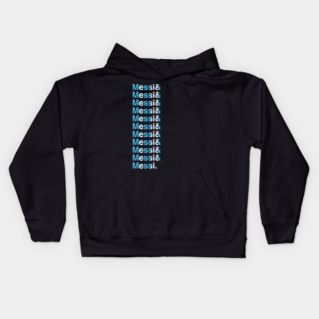 Team Messi Special Edition Kids Hoodie by technofaze